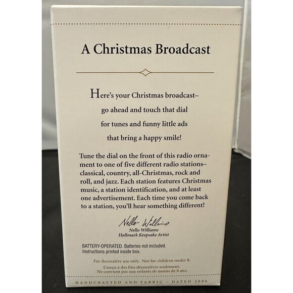 Hallmark Ornament: 2006 A Christmas Broadcast | QLX7596 - Picture 2 of 2